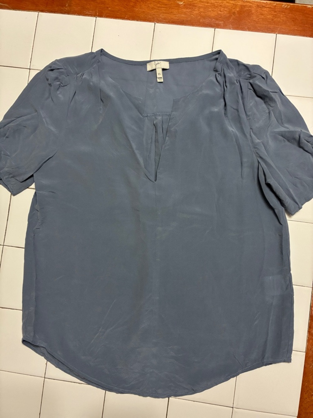 Joie Light Blue Women's V Neck Blouse Size XS -